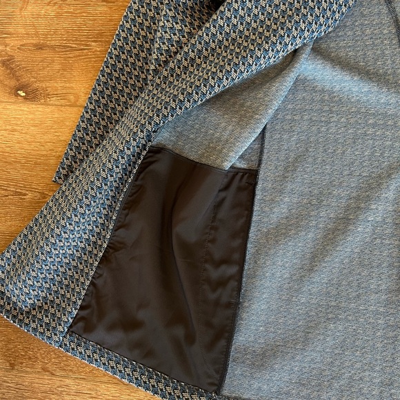 J. Jill Wearever Collection Knit Blazer Jacket Blue Patterned Size 2X - Picture 5 of 7